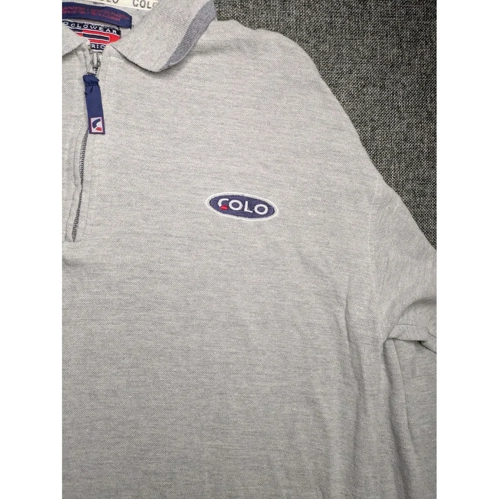 COLOWEAR AMERICA Vintage‎ Mens Gray Pullover Sweatshirt XXL Sweater Jacket